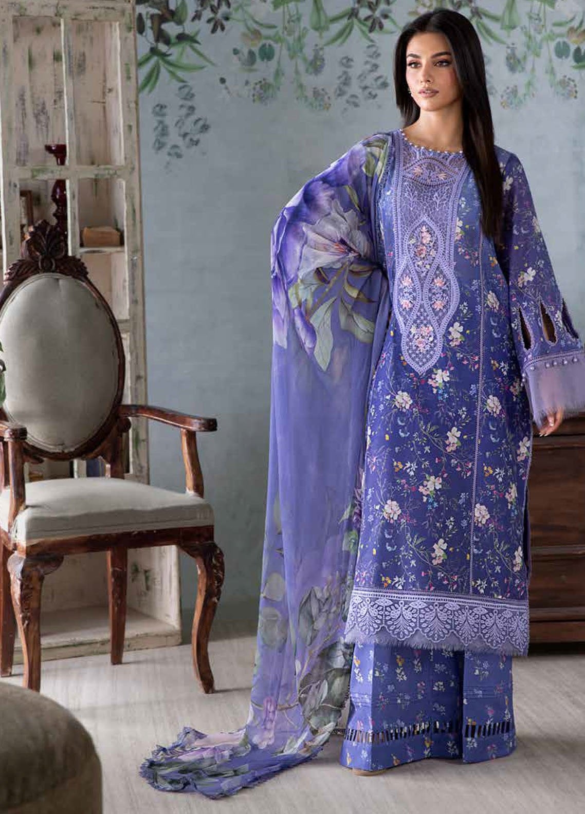 Vital By Sobia Nazir Embroidered Lawn 3 Piece Unstitched Suit SN25VV2 D-8A Vital By Sobia Nazir Embroidered Lawn 3 Piece Unstitched Suit SN25VV2 D-8A