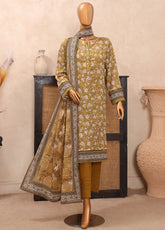 Vital Prints By HZ Textiles Printed Lawn 3 Piece Unstitched Suit HZ25VPSLV2 D-VP-02