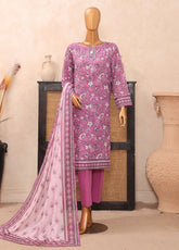 Vital Prints By HZ Textiles Printed Lawn 3 Piece Unstitched Suit HZ25VPSLV2 D-VP-03