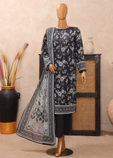 Vital Prints By HZ Textiles Printed Lawn 3 Piece Unstitched Suit HZ25VPSLV2 D-VP-06