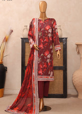 Vital Prints By HZ Textiles Printed Lawn 3 Piece Unstitched Suit HZ25VPSLV2 D-VP-10A