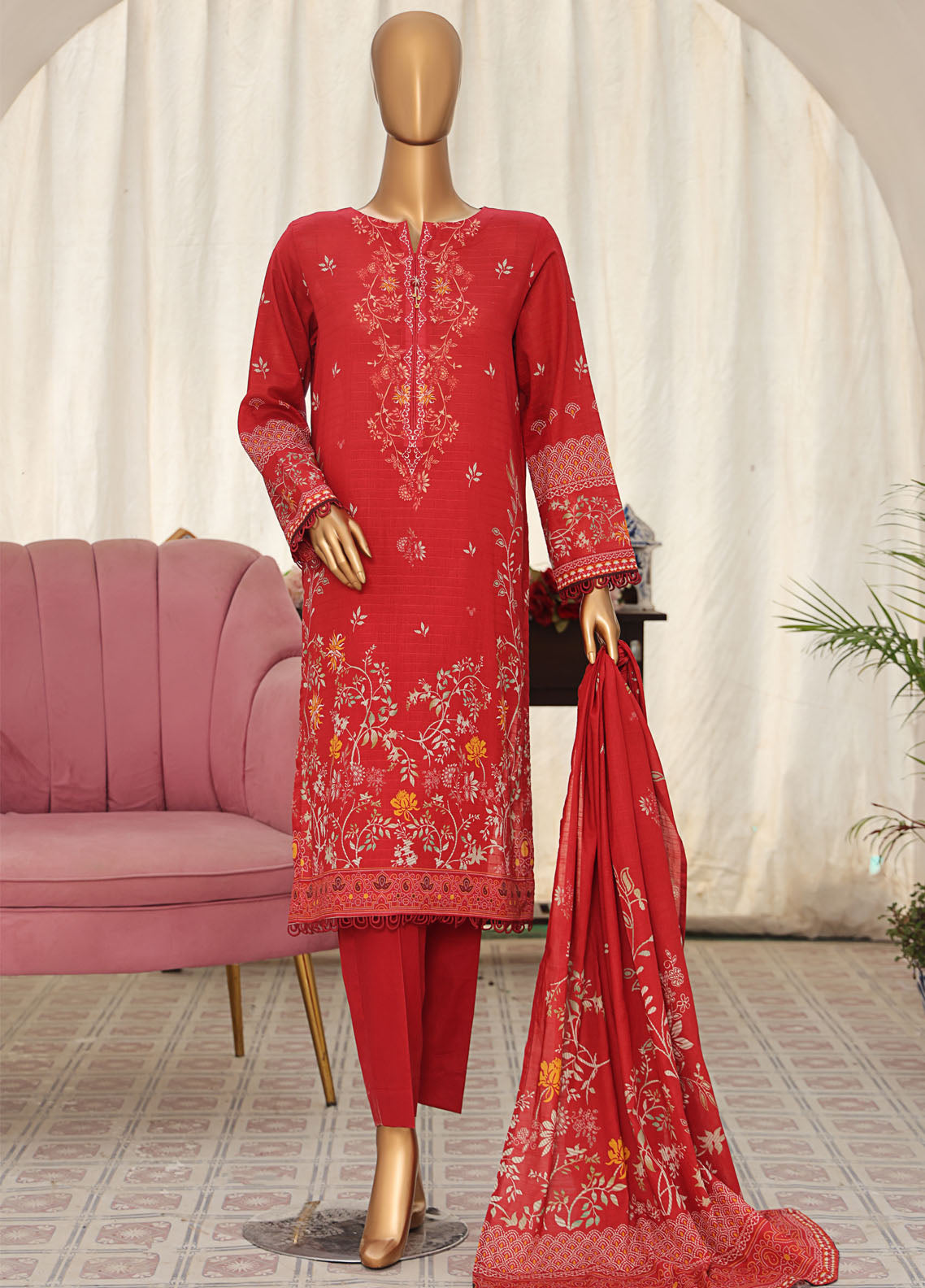 Vital Prints By HZ Textiles Slub Lawn 3 Piece Unstitched Suit HZ25VPSLD VP-01 Vital Prints By HZ Textiles Slub Lawn 3 Piece Unstitched Suit HZ25VPSLD VP-01