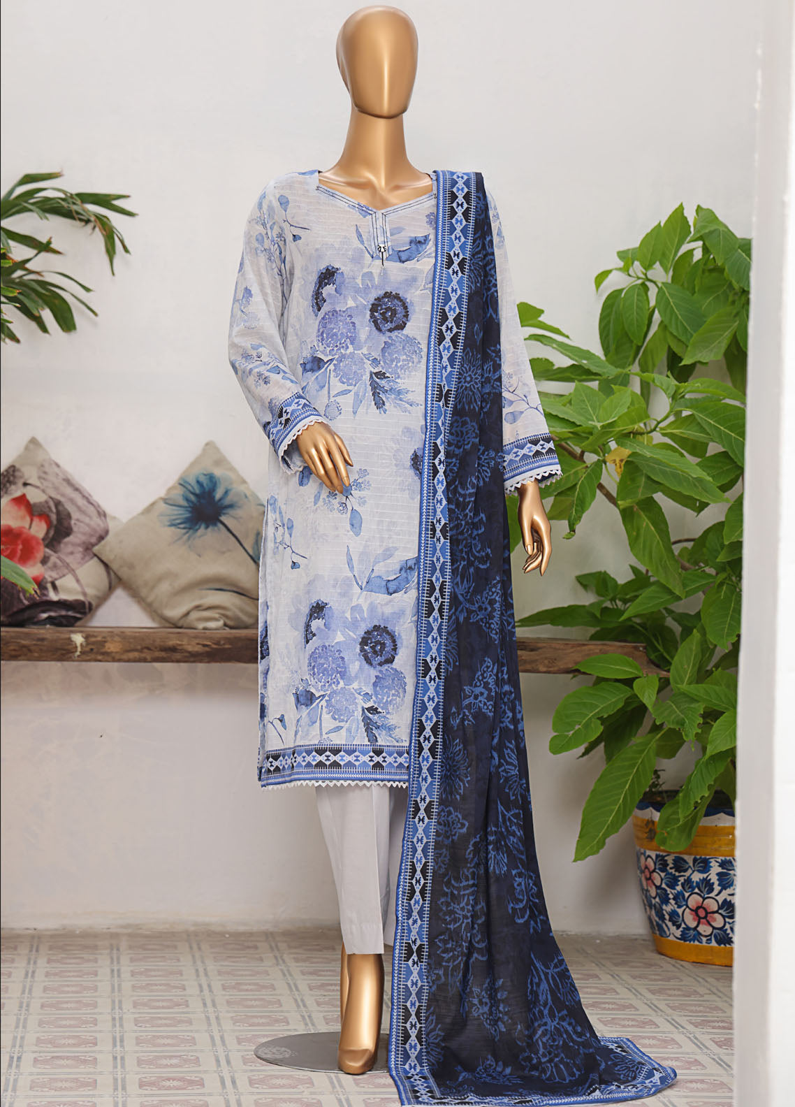 Vital Prints By HZ Textiles Slub Lawn 3 Piece Unstitched Suit HZ25VPSLD VP-04 Vital Prints By HZ Textiles Slub Lawn 3 Piece Unstitched Suit HZ25VPSLD VP-04