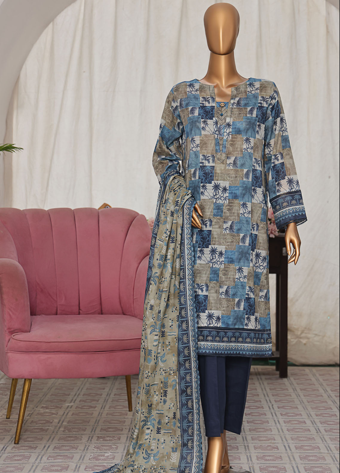 Vital Prints By HZ Textiles Slub Lawn 3 Piece Unstitched Suit HZ25VPSLD VP-05 Vital Prints By HZ Textiles Slub Lawn 3 Piece Unstitched Suit HZ25VPSLD VP-05