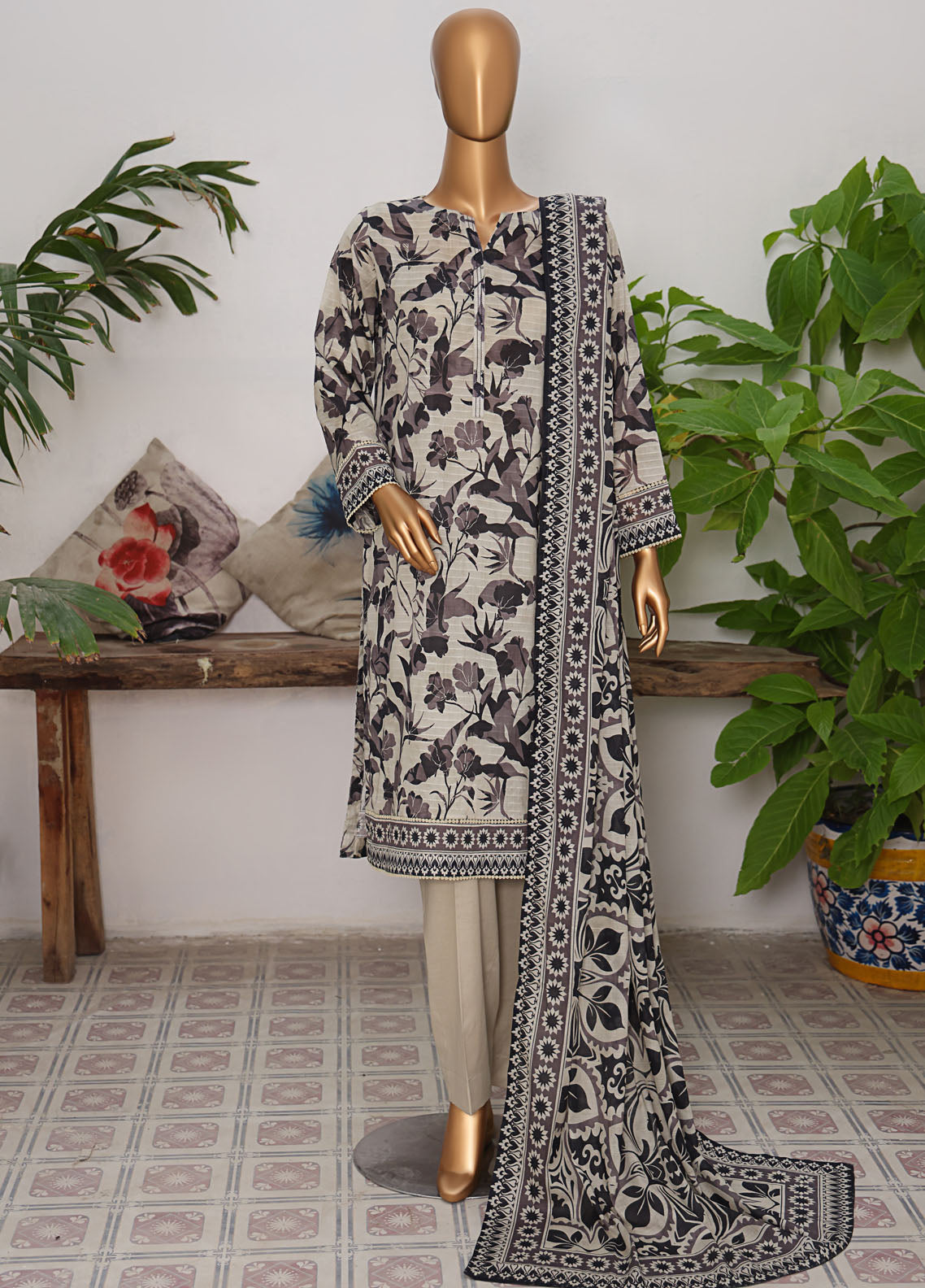 Vital Prints By HZ Textiles Slub Lawn 3 Piece Unstitched Suit HZ25VPSLD VP-07 Vital Prints By HZ Textiles Slub Lawn 3 Piece Unstitched Suit HZ25VPSLD VP-07