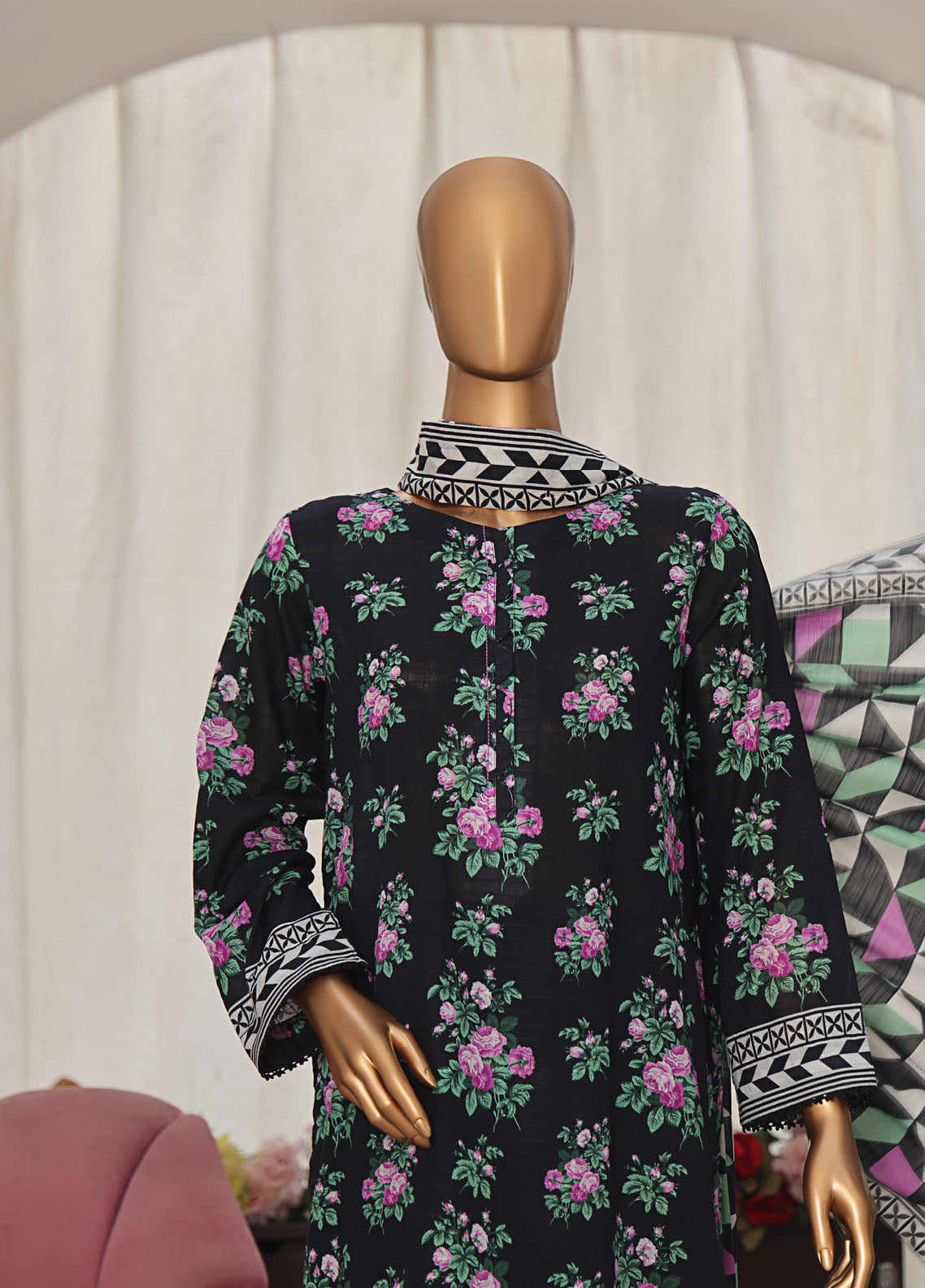 Vital Prints By HZ Textiles Slub Lawn 3 Piece Unstitched Suit HZ25VPSLD VP-08 Vital Prints By HZ Textiles Slub Lawn 3 Piece Unstitched Suit HZ25VPSLD VP-08