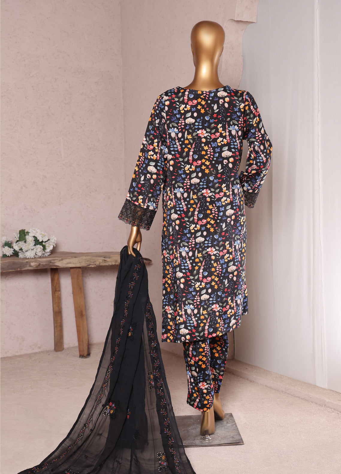 Vogue By HZ Textiles Embroidered Raw Silk 3 Piece Unstitched Suit HZ24V VRS-1111 Vogue By HZ Textiles Embroidered Raw Silk 3 Piece Unstitched Suit HZ24V VRS-1111