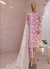 Vogue By HZ Textiles Embroidered Raw Silk 3 Piece Unstitched Suit HZ24V VRS-1112