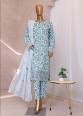 Vogue By HZ Textiles Embroidered Raw Silk 3 Piece Unstitched Suit HZ24V VRS-1113