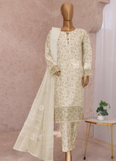 Vogue By HZ Textiles Embroidered Raw Silk 3 Piece Unstitched Suit HZ24V VRS-1114