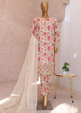 Vogue By HZ Textiles Embroidered Raw Silk 3 Piece Unstitched Suit HZ24V VRS-1115