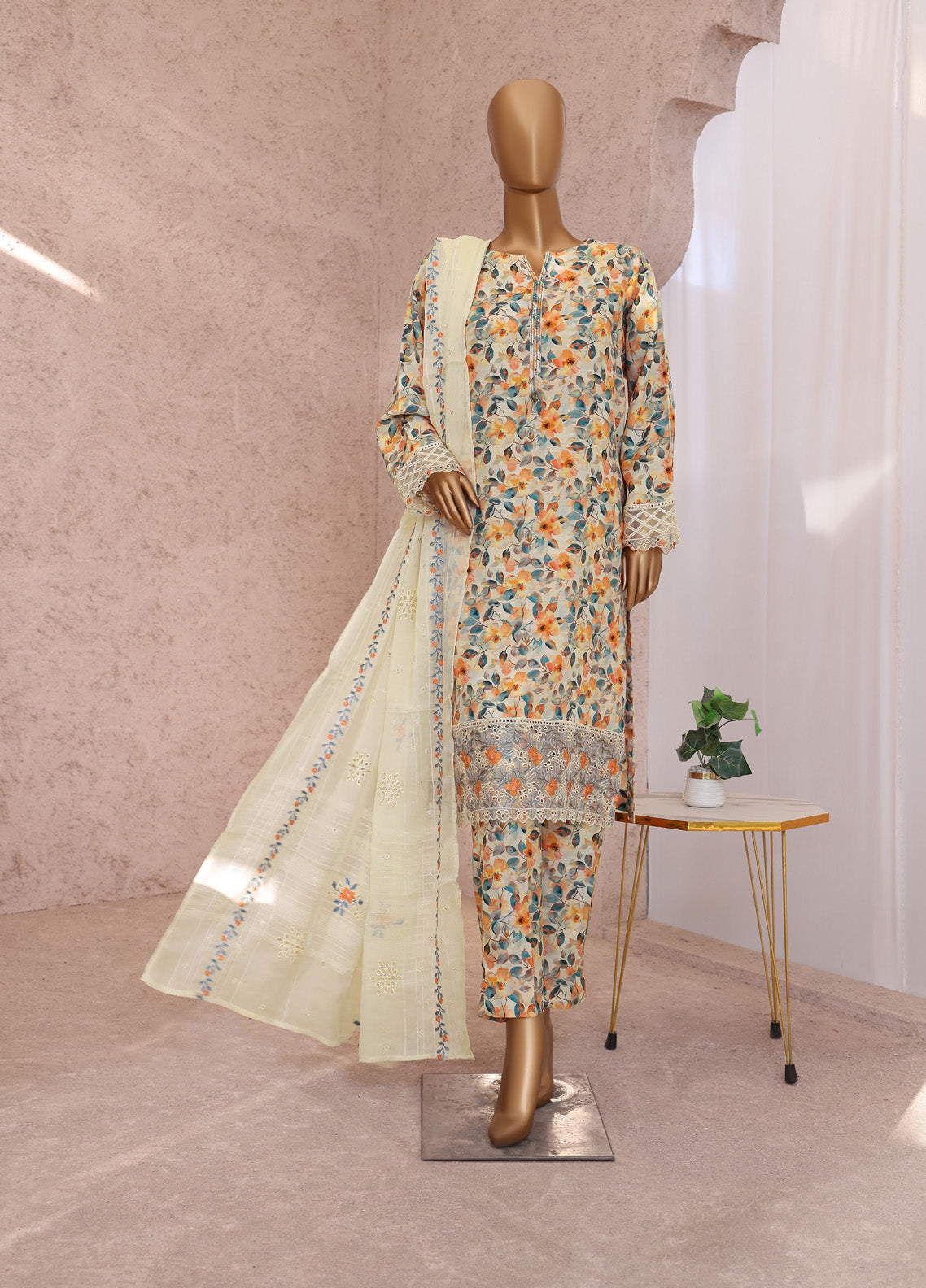Vogue By HZ Textiles Embroidered Raw Silk 3 Piece Unstitched Suit HZ24V VRS-1118 Vogue By HZ Textiles Embroidered Raw Silk 3 Piece Unstitched Suit HZ24V VRS-1118