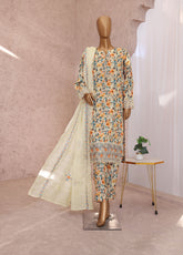 Vogue By HZ Textiles Embroidered Raw Silk 3 Piece Unstitched Suit HZ24V VRS-1118