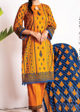 VS Textile Daman Printed Cambric 3 Piece Unstitched Suit VS24DV1 D-601-B