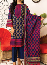 VS Textile Daman Printed Cambric 3 Piece Unstitched Suit VS24DV1 D-603-B