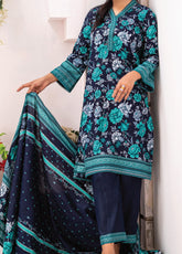 VS Textile Daman Printed Cambric 3 Piece Unstitched Suit VS24DV1 D-604-B