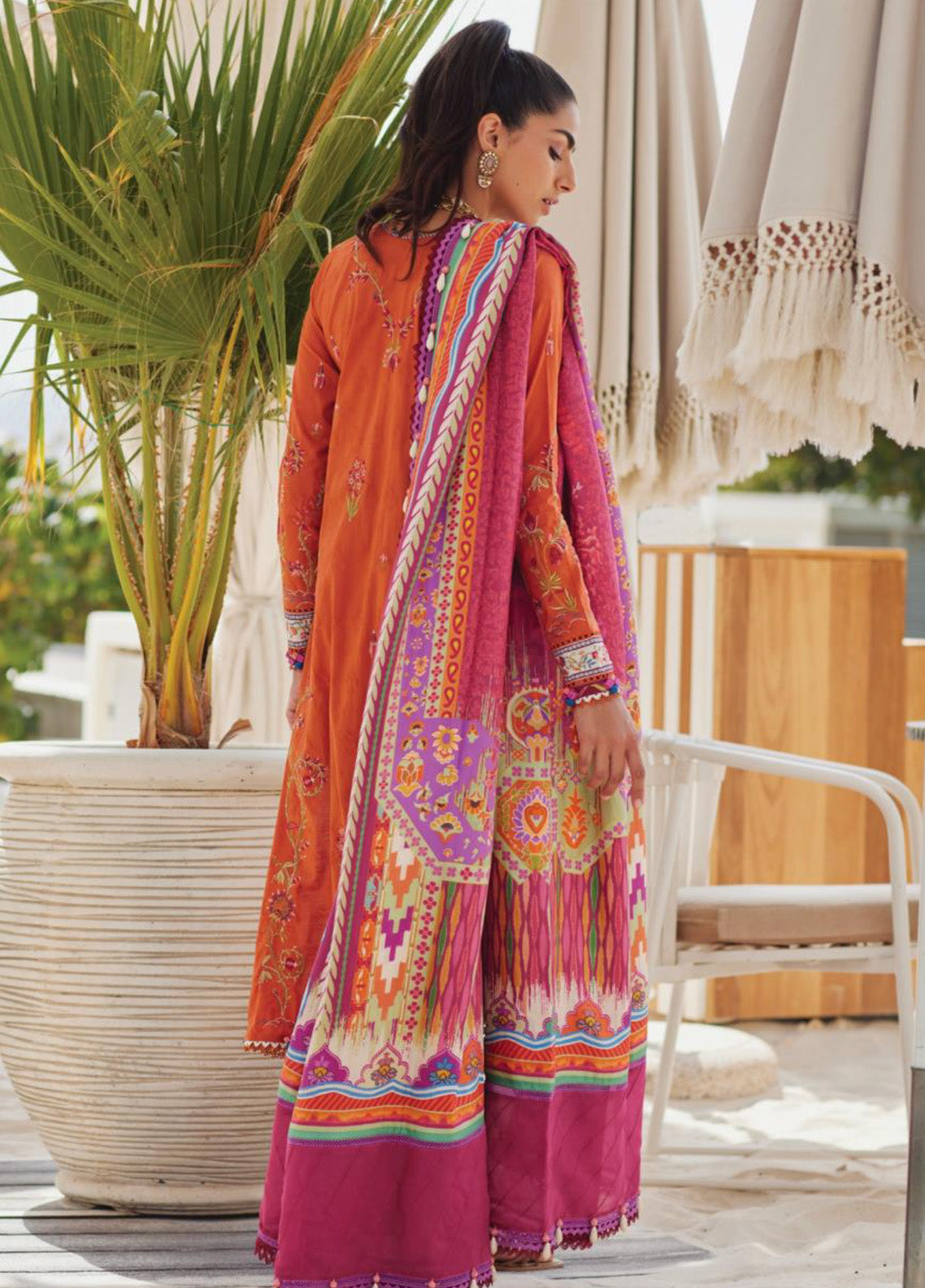 WES By Farah Talib Aziz Embroidered Jacquard 3 Piece Unstitched Suit FTA25WL D-01 RITA RUST WES By Farah Talib Aziz Embroidered Jacquard 3 Piece Unstitched Suit FTA25WL D-01 RITA RUST