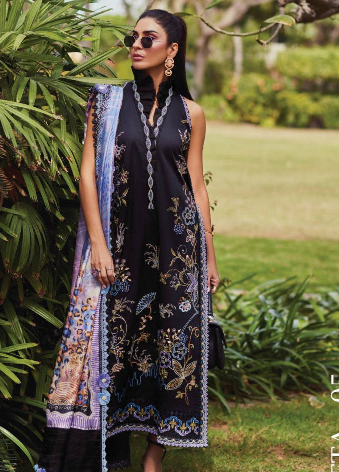 WES By Farah Talib Aziz Embroidered Jacquard 3 Piece Unstitched Suit FTA25WL D-05 BELLE BLACK WES By Farah Talib Aziz Embroidered Jacquard 3 Piece Unstitched Suit FTA25WL D-05 BELLE BLACK