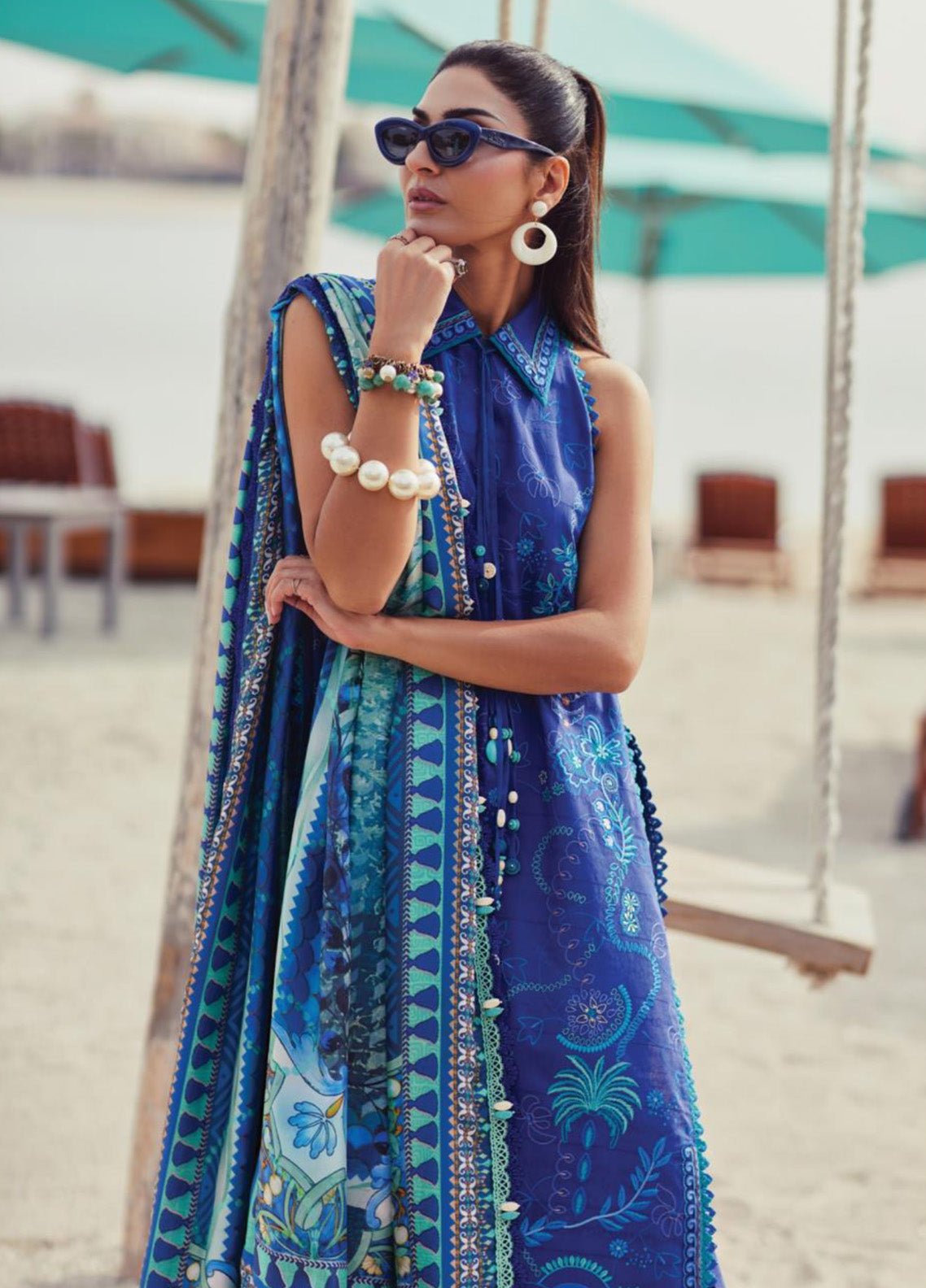 WES By Farah Talib Aziz Embroidered Jacquard 3 Piece Unstitched Suit FTA25WL D-06 BERYL DEEP BLUE WES By Farah Talib Aziz Embroidered Jacquard 3 Piece Unstitched Suit FTA25WL D-06 BERYL DEEP BLUE