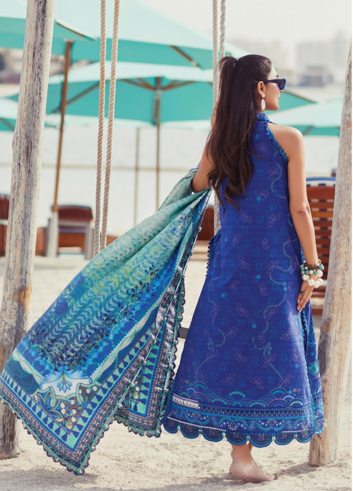 WES By Farah Talib Aziz Embroidered Jacquard 3 Piece Unstitched Suit FTA25WL D-06 BERYL DEEP BLUE WES By Farah Talib Aziz Embroidered Jacquard 3 Piece Unstitched Suit FTA25WL D-06 BERYL DEEP BLUE
