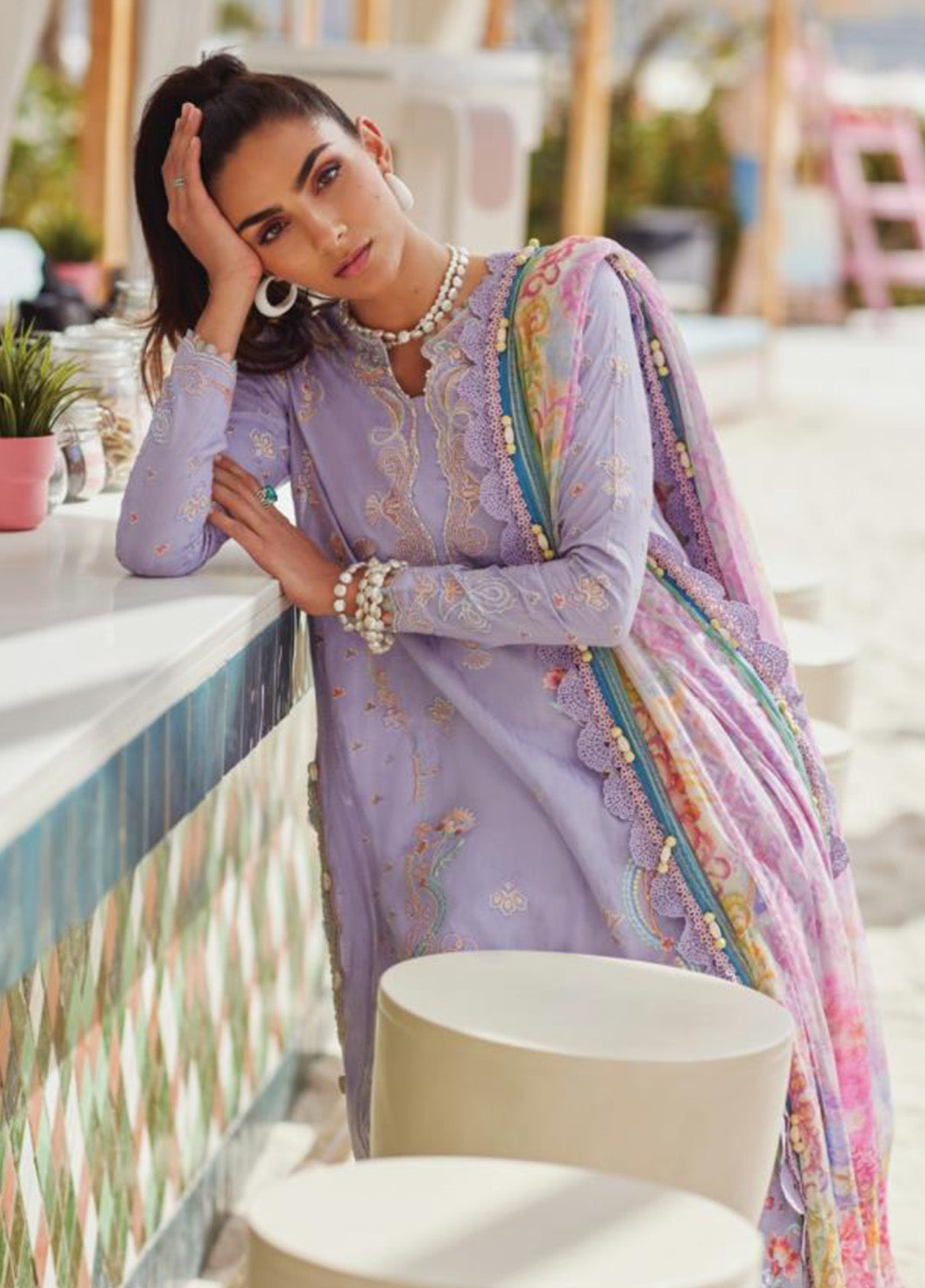 WES By Farah Talib Aziz Embroidered Jacquard 3 Piece Unstitched Suit FTA25WL D-09 LILLIANA LAVENDER WES By Farah Talib Aziz Embroidered Jacquard 3 Piece Unstitched Suit FTA25WL D-09 LILLIANA LAVENDER
