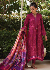 WES By Farah Talib Aziz Embroidered Jacquard 3 Piece Unstitched Suit FTA25WL D-11 BETTY BERRY
