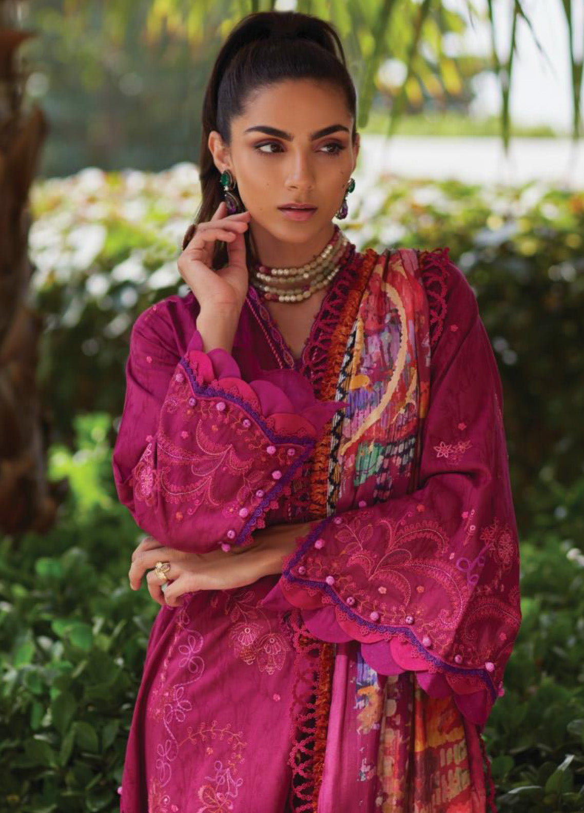 WES By Farah Talib Aziz Embroidered Jacquard 3 Piece Unstitched Suit FTA25WL D-11 BETTY BERRY WES By Farah Talib Aziz Embroidered Jacquard 3 Piece Unstitched Suit FTA25WL D-11 BETTY BERRY