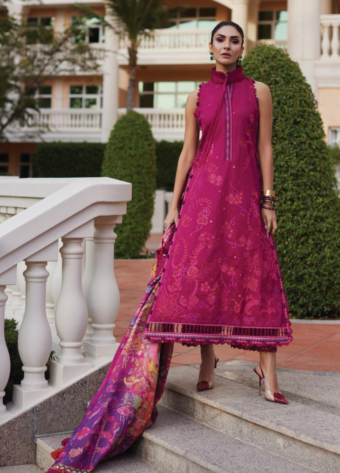 WES By Farah Talib Aziz Embroidered Jacquard 3 Piece Unstitched Suit FTA25WL D-11 BETTY BERRY WES By Farah Talib Aziz Embroidered Jacquard 3 Piece Unstitched Suit FTA25WL D-11 BETTY BERRY