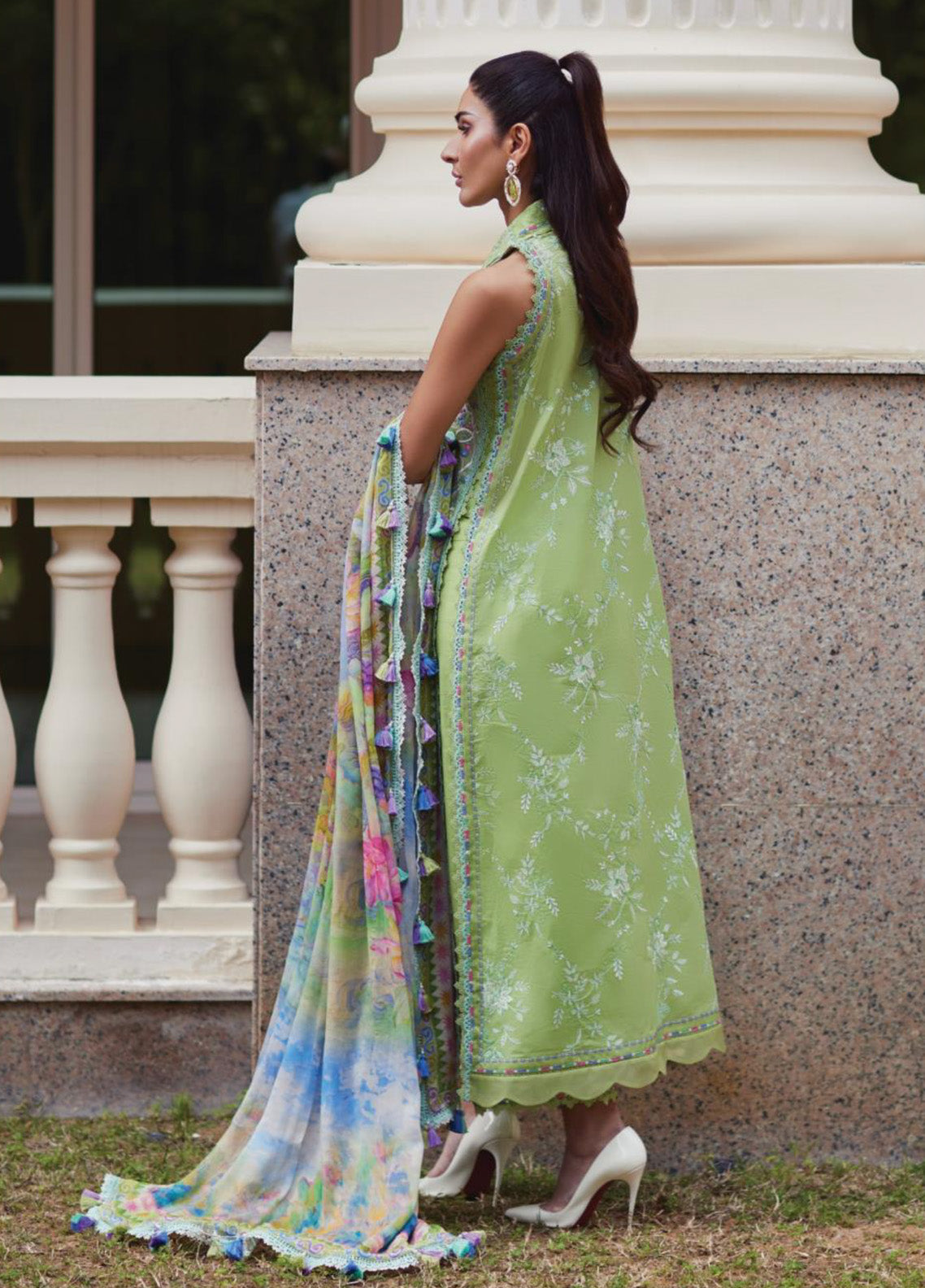 WES By Farah Talib Aziz Embroidered Lawn 3 Piece Unstitched Suit FTA25WL D-12 KIARA KIWI WES By Farah Talib Aziz Embroidered Lawn 3 Piece Unstitched Suit FTA25WL D-12 KIARA KIWI