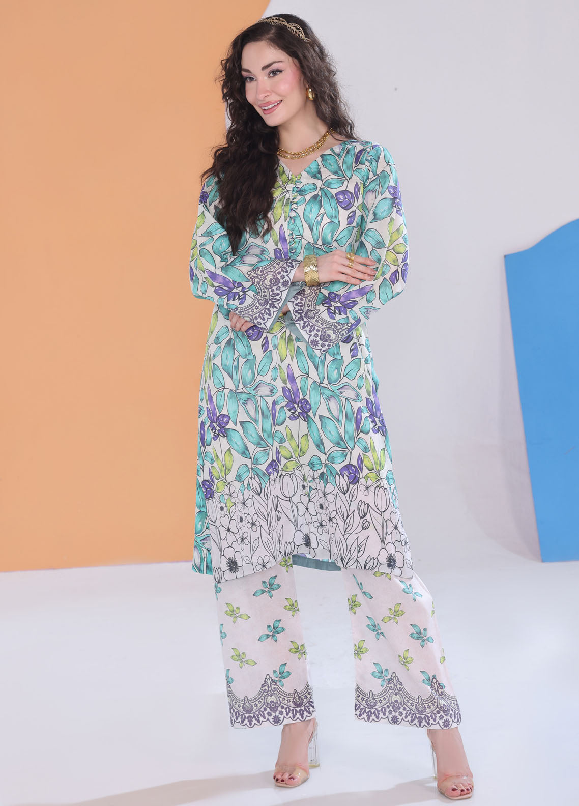 Working Women By Schick Digital Printed Lawn 2 Piece Unstitched Suit SDH25WWV2 DP-06 Working Women By Schick Digital Printed Lawn 2 Piece Unstitched Suit SDH25WWV2 DP-06