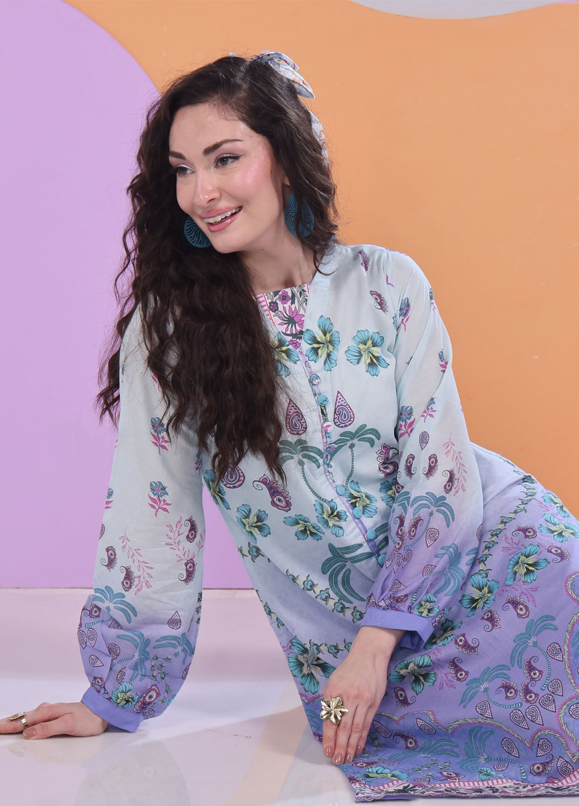 Working Women By Schick Digital Printed Lawn 2 Piece Unstitched Suit SDH25WWV3 DP-08 Working Women By Schick Digital Printed Lawn 2 Piece Unstitched Suit SDH25WWV3 DP-08