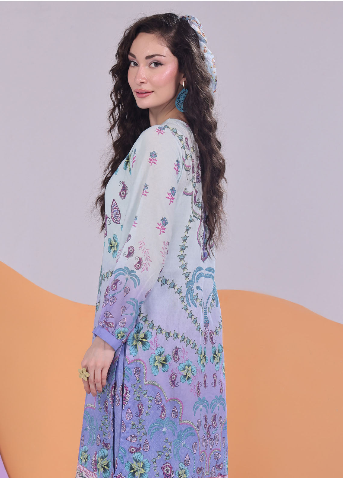 Working Women By Schick Digital Printed Lawn 2 Piece Unstitched Suit SDH25WWV3 DP-08 Working Women By Schick Digital Printed Lawn 2 Piece Unstitched Suit SDH25WWV3 DP-08