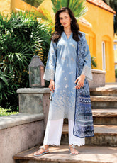 Xenia Luxury Embroidered Lawn 3 Piece Unstitched Suit XE25LL D-XF-1000 IDAA