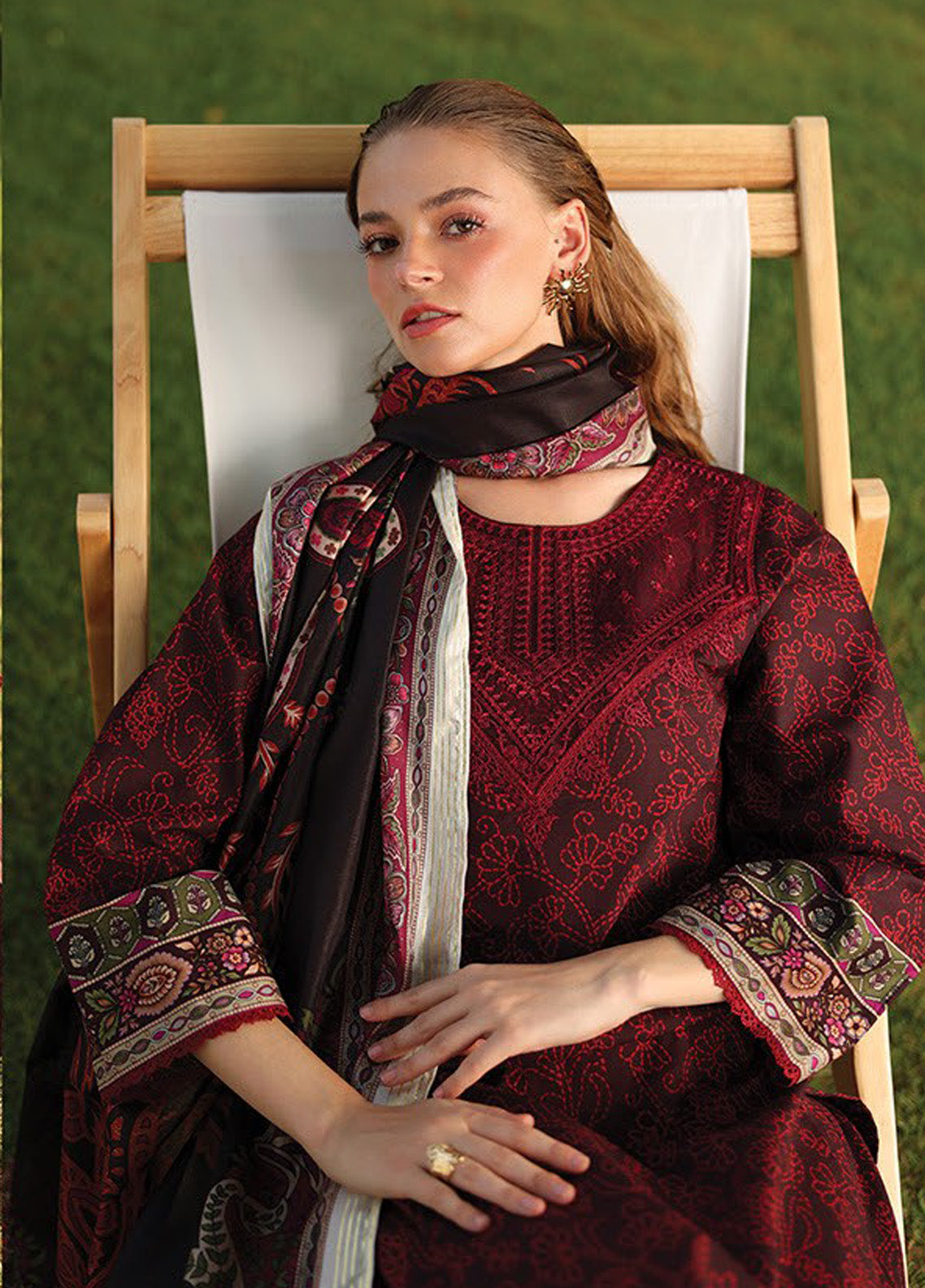 Xenia Luxury Embroidered Lawn 3 Piece Unstitched Suit XE25LL D-XF-964 ORNATE Xenia Luxury Embroidered Lawn 3 Piece Unstitched Suit XE25LL D-XF-964 ORNATE