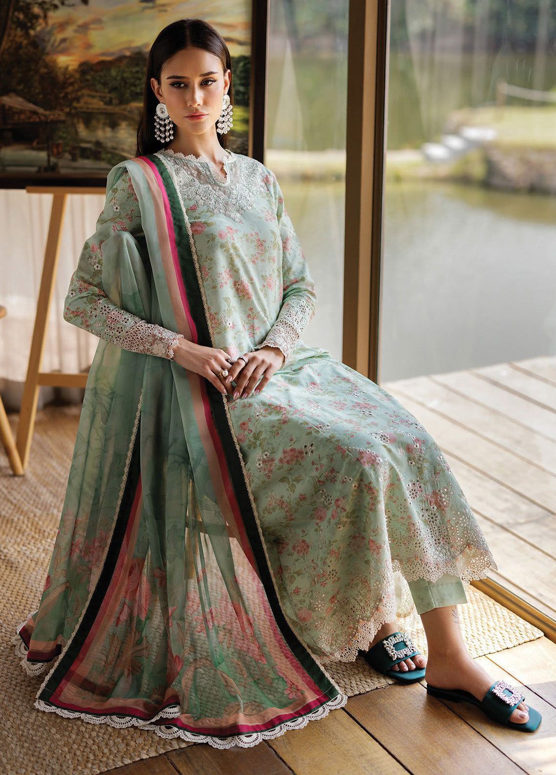 Xenia Luxury Embroidered Lawn 3 Piece Unstitched Suit ZE25LL D-02 BARRIE Xenia Luxury Embroidered Lawn 3 Piece Unstitched Suit ZE25LL D-02 BARRIE