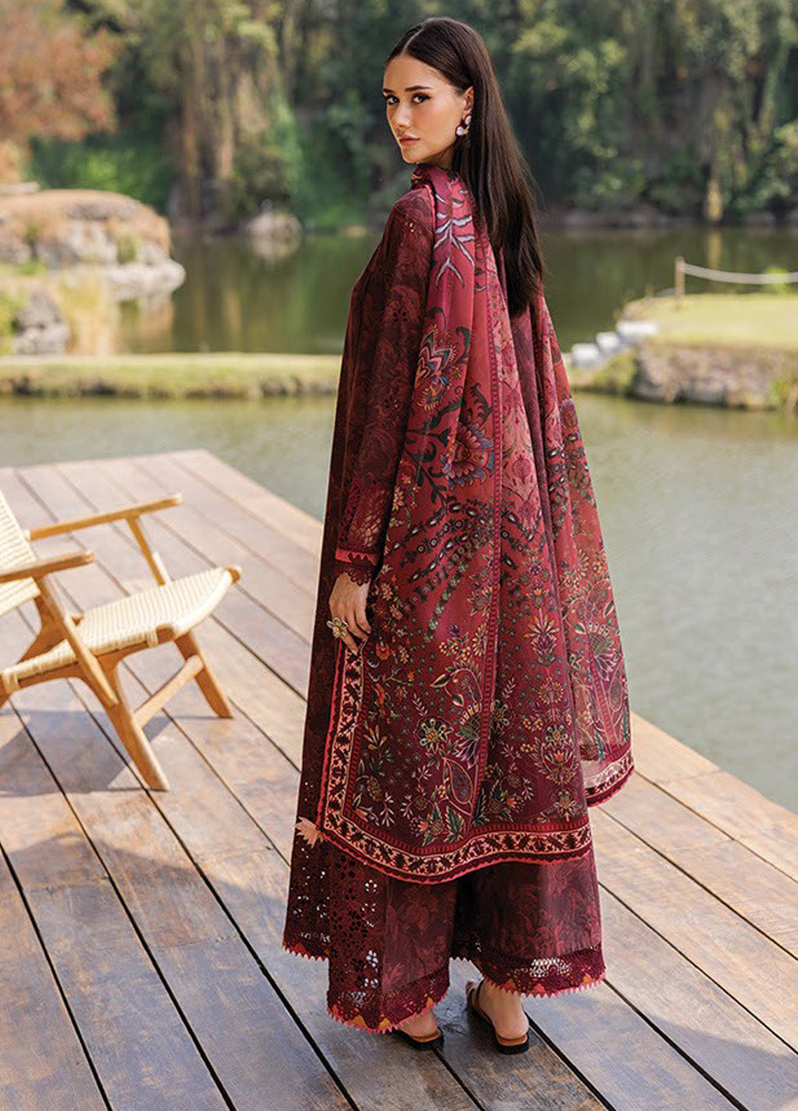 Xenia Luxury Embroidered Lawn 3 Piece Unstitched Suit ZE25LL D-04 REEM Xenia Luxury Embroidered Lawn 3 Piece Unstitched Suit ZE25LL D-04 REEM