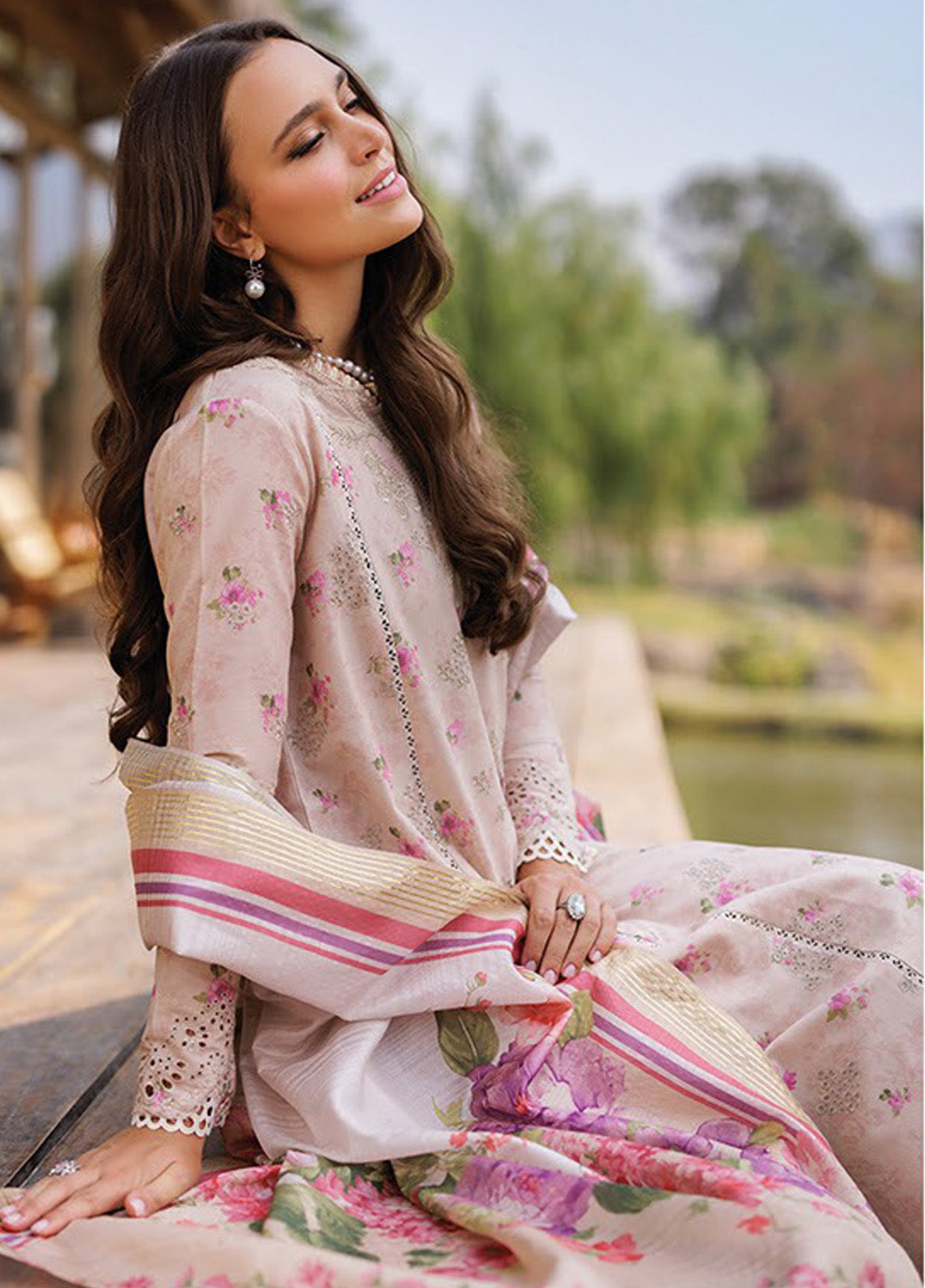 Xenia Luxury Embroidered Lawn 3 Piece Unstitched Suit ZE25LL D-09 ANNAYA Xenia Luxury Embroidered Lawn 3 Piece Unstitched Suit ZE25LL D-09 ANNAYA