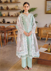 Xenia Luxury Embroidered Lawn 3 Piece Unstitched Suit ZE25LL D-12 KSENIA