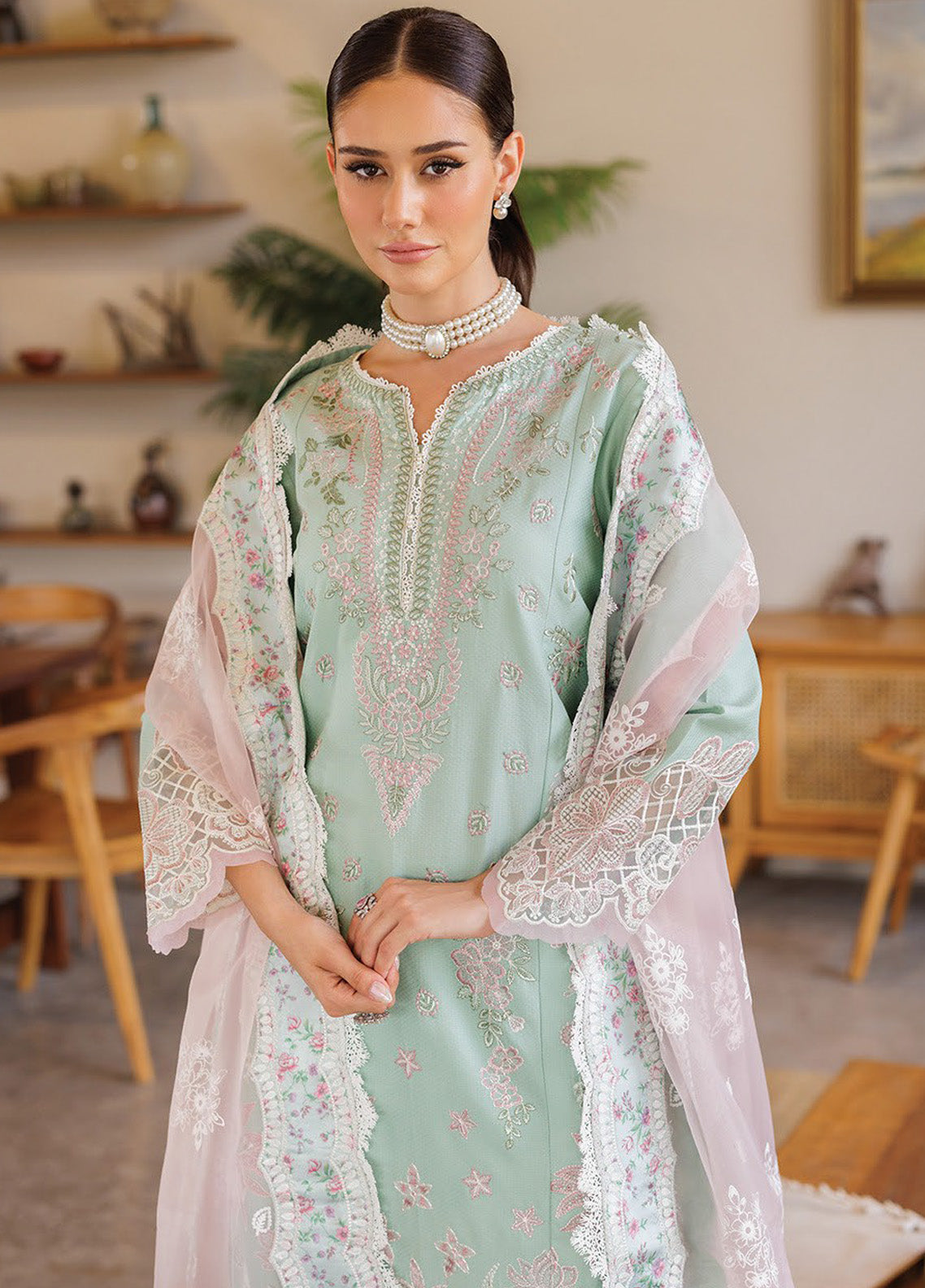 Xenia Luxury Embroidered Lawn 3 Piece Unstitched Suit ZE25LL D-12 KSENIA Xenia Luxury Embroidered Lawn 3 Piece Unstitched Suit ZE25LL D-12 KSENIA