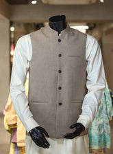 Xiang Yue By Sami Saeed Polyester Stitched Waistcoat SS25XY D-1178-LTBN