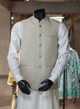 Xiang Yue By Sami Saeed Polyester Stitched Waistcoat SS25XY D-1178-LTBN