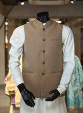 Xiang Yue By Sami Saeed Polyester Stitched Waistcoat SS25XY D-1178-LTBN