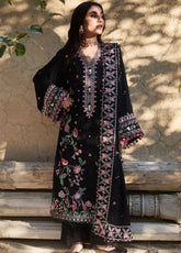 Zaha By Khadija Shah Embroidered Karandi 3 Piece Unstitched Suit ZH24W ZW24-09 NAYAB
