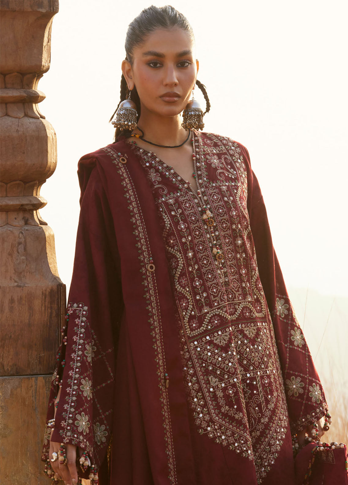 Zaha By Khadijah Shah Embroidered Jacquard Suits Unstitched 3 Piece ZH25NL D-ZW-12 SASSI Zaha By Khadijah Shah Embroidered Jacquard Suits Unstitched 3 Piece ZH25NL D-ZW-12 SASSI