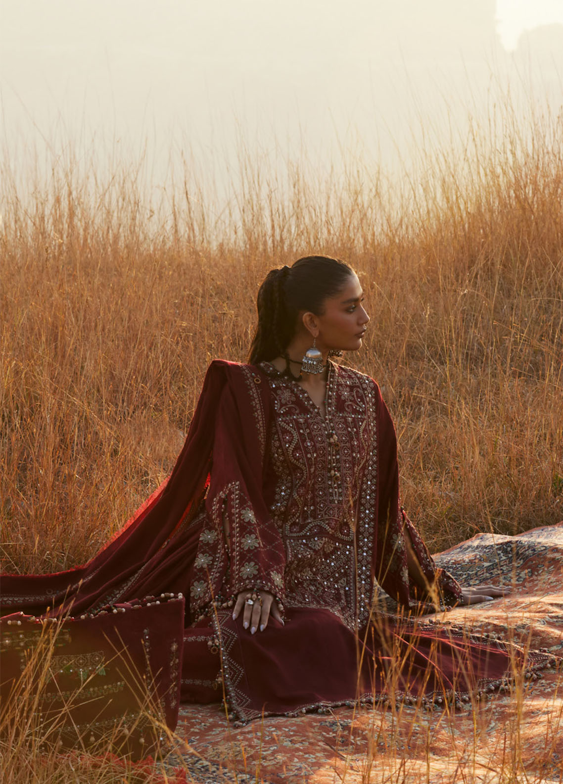 Zaha By Khadijah Shah Embroidered Jacquard Suits Unstitched 3 Piece ZH25NL D-ZW-12 SASSI Zaha By Khadijah Shah Embroidered Jacquard Suits Unstitched 3 Piece ZH25NL D-ZW-12 SASSI