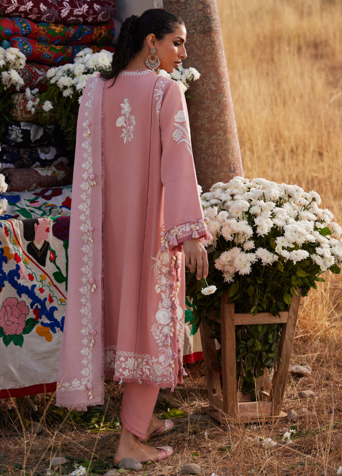 Zaha By Khadijah Shah Embroidered Karandi Suits Unstitched 3 Piece ZH25NL D-ZW-05 NIRA Zaha By Khadijah Shah Embroidered Karandi Suits Unstitched 3 Piece ZH25NL D-ZW-05 NIRA