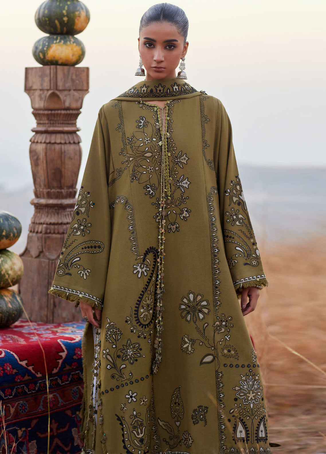 Zaha By Khadijah Shah Embroidered Karandi Suits Unstitched 3 Piece ZH25NL D-ZW-07 NAYRA Zaha By Khadijah Shah Embroidered Karandi Suits Unstitched 3 Piece ZH25NL D-ZW-07 NAYRA