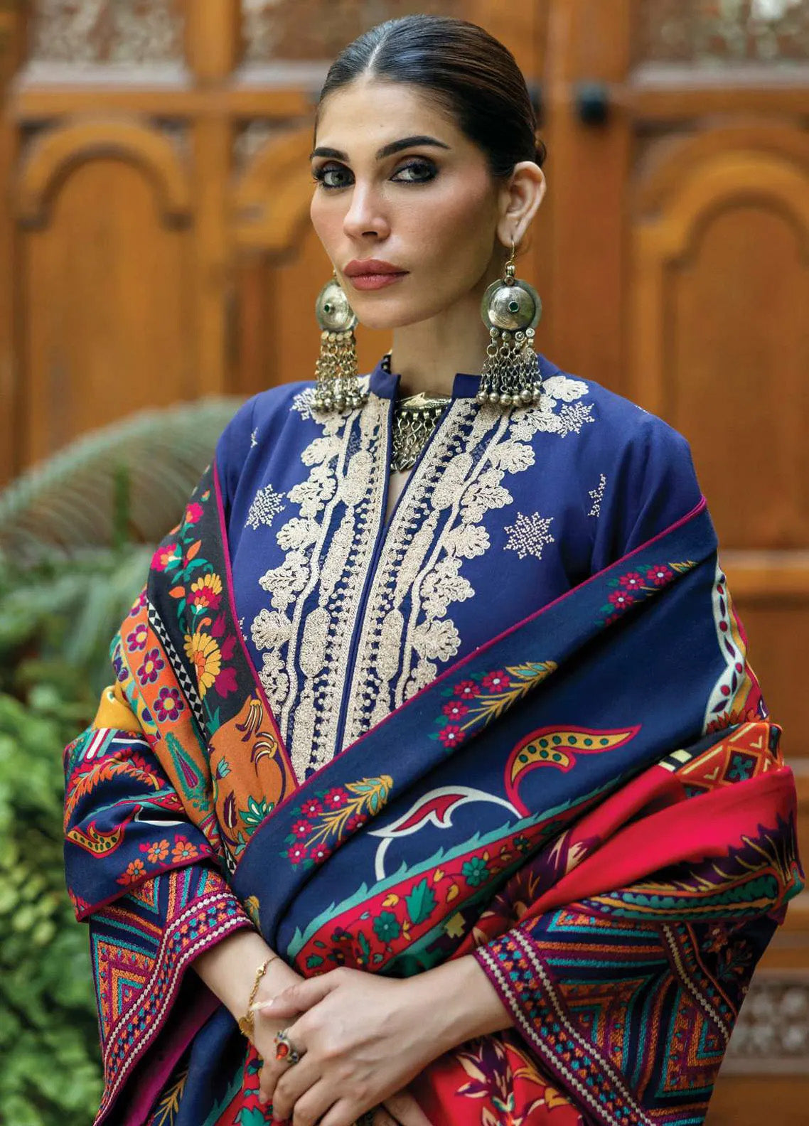 Zainab Chottani Embroidered Herringbone 3 Piece Unstitched Suit ZC24WS D-05 MAYA Zainab Chottani Embroidered Herringbone 3 Piece Unstitched Suit ZC24WS D-05 MAYA