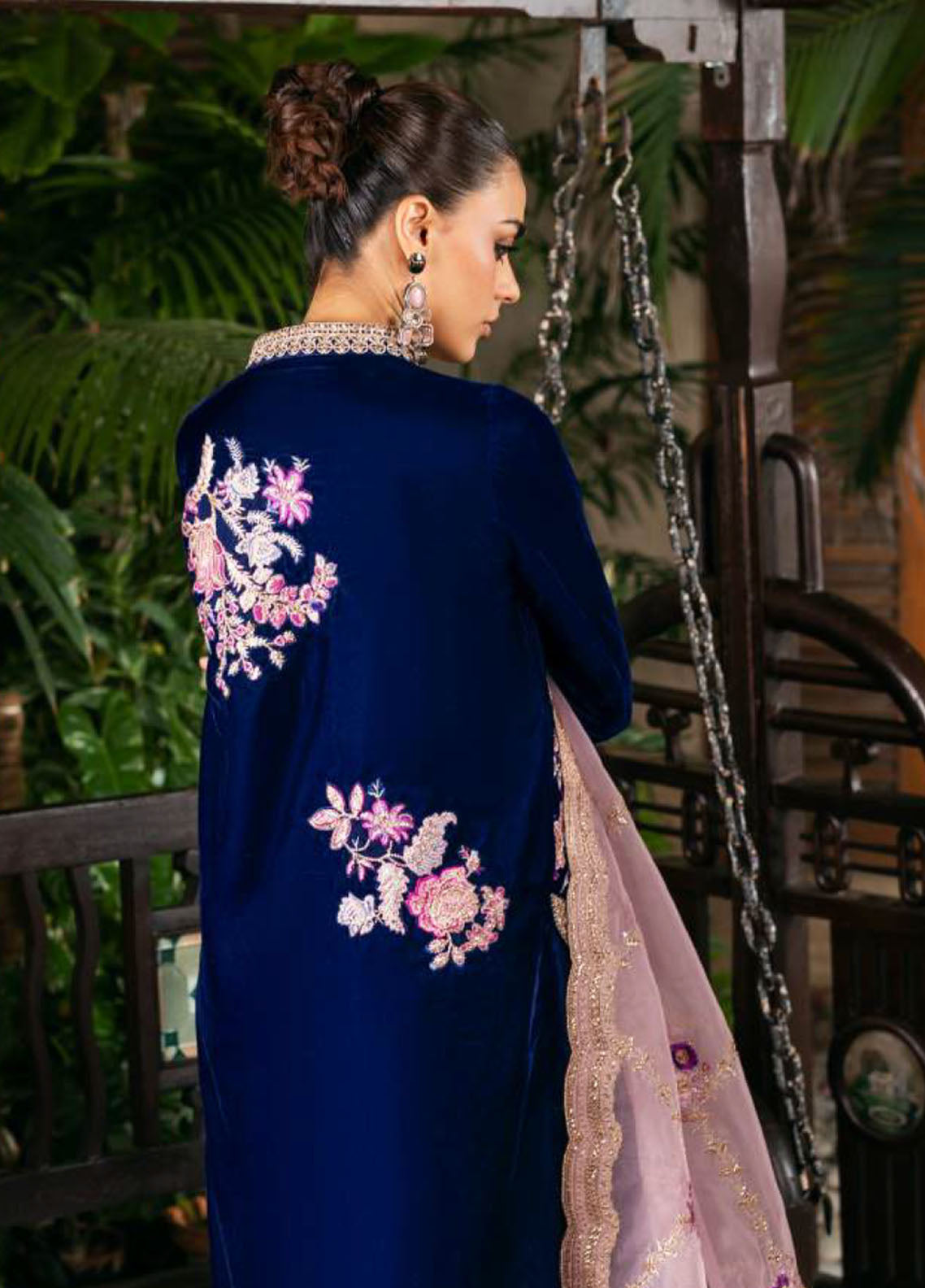 Zainab Chottani Embroidered Velvet 3 Piece Unstitched Suit ZC25LV D-MEHER Zainab Chottani Embroidered Velvet 3 Piece Unstitched Suit ZC25LV D-MEHER