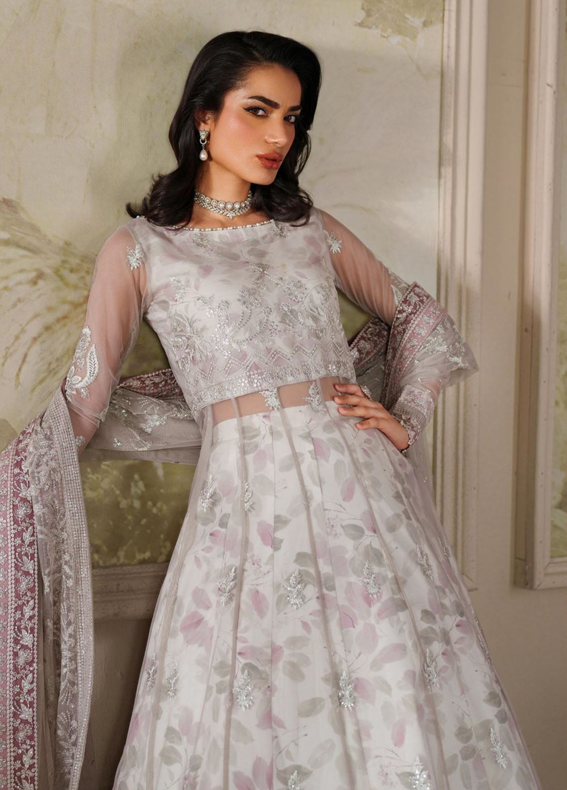 Zaneera By Zarif Embroidered Net 3 Piece Unstitched Suit ZF25ZPE D-ZPE-01 ANAIRAH Zaneera By Zarif Embroidered Net 3 Piece Unstitched Suit ZF25ZPE D-ZPE-01 ANAIRAH